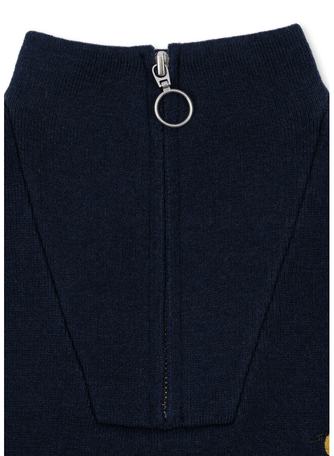 Mano Half Zip - Total Eclipse - Konges Slojd