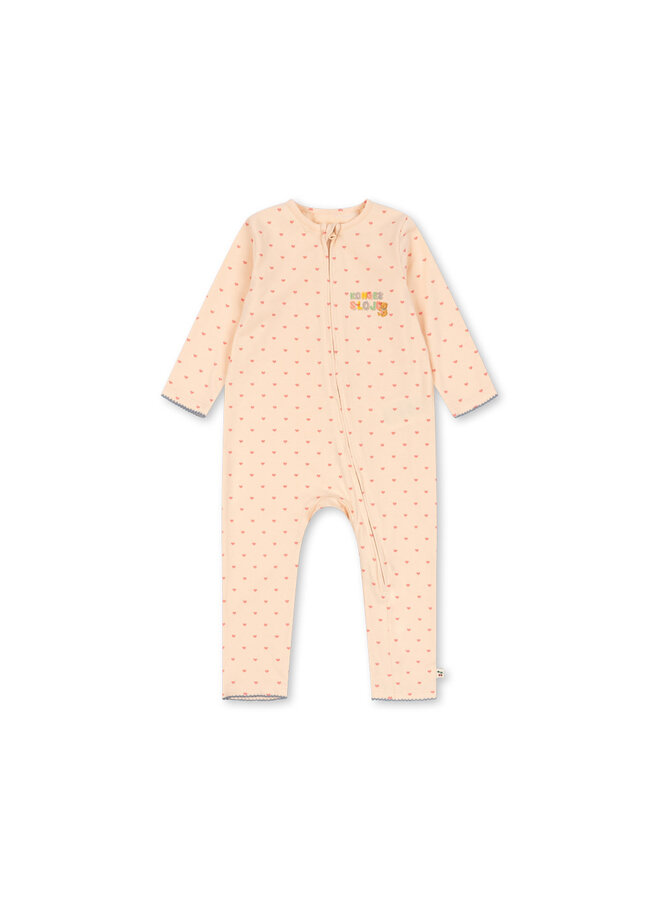 Zip Onesie - Teddy Coeur - Konges Slojd