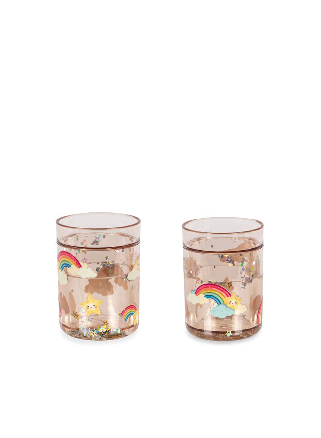 2 Pack Glitter Cups - Rainbow - Konges Slojd