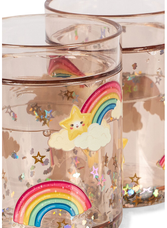2 Pack Glitter Cups - Rainbow - Konges Slojd