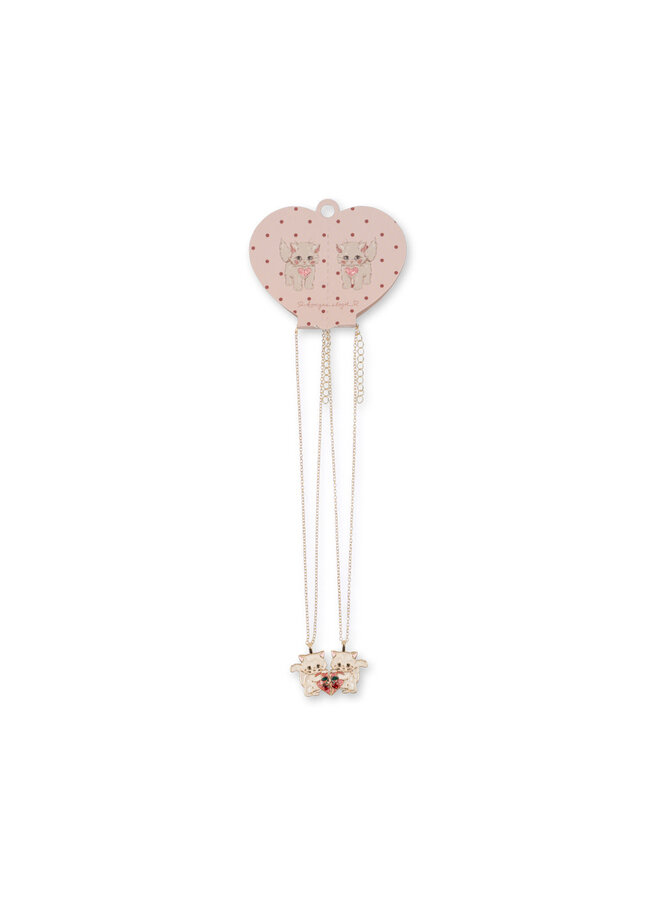 Kitty Bestie Necklace - Gold - Konges Slojd
