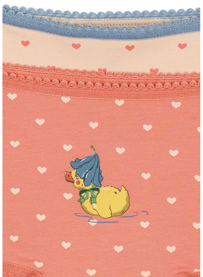 2 Pack Girl Hipster - Coeur Lantana/Teddy Coeur - Konges Slojd