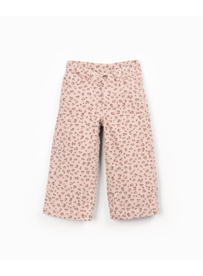 Printed Twill Trousers - Embroidery - Play Up