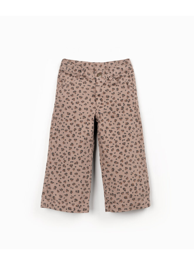 Printed Twill Trousers - Drawing - Play Up