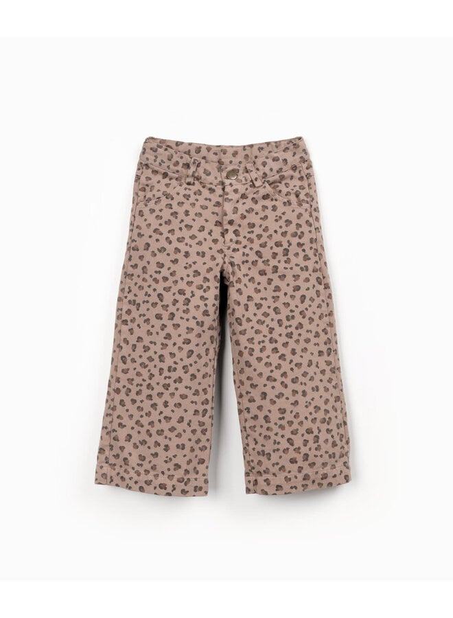 Printed Twill Trousers - Drawing - Play Up
