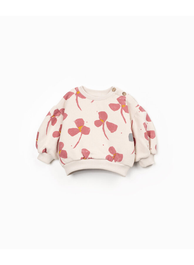 Printed Fleece Sweater - Sketches - Play Up