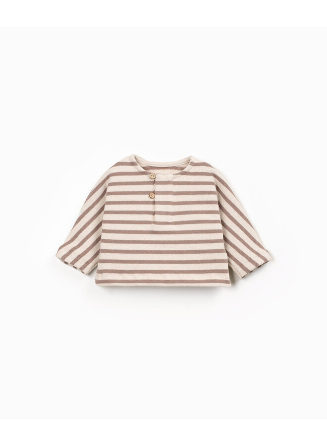Striped Jersey Sweater - Drawing - Play Up