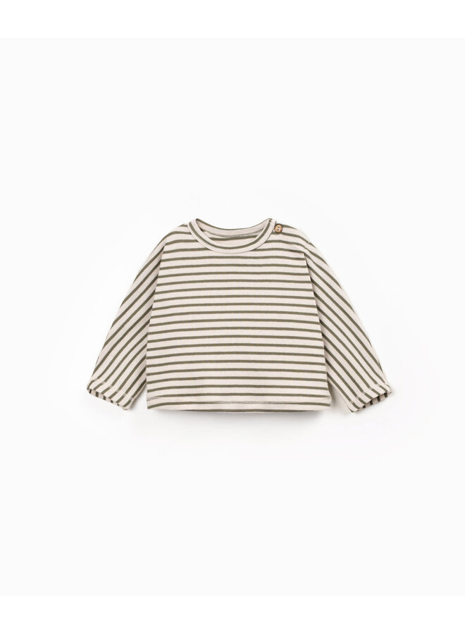 Striped Rib Sweater - Tufting - Play Up
