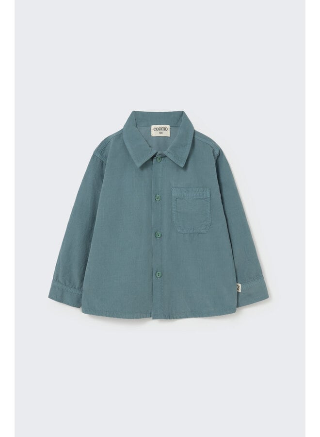 Dublin Corduroy Shirt - Blue - My Little Cozmo