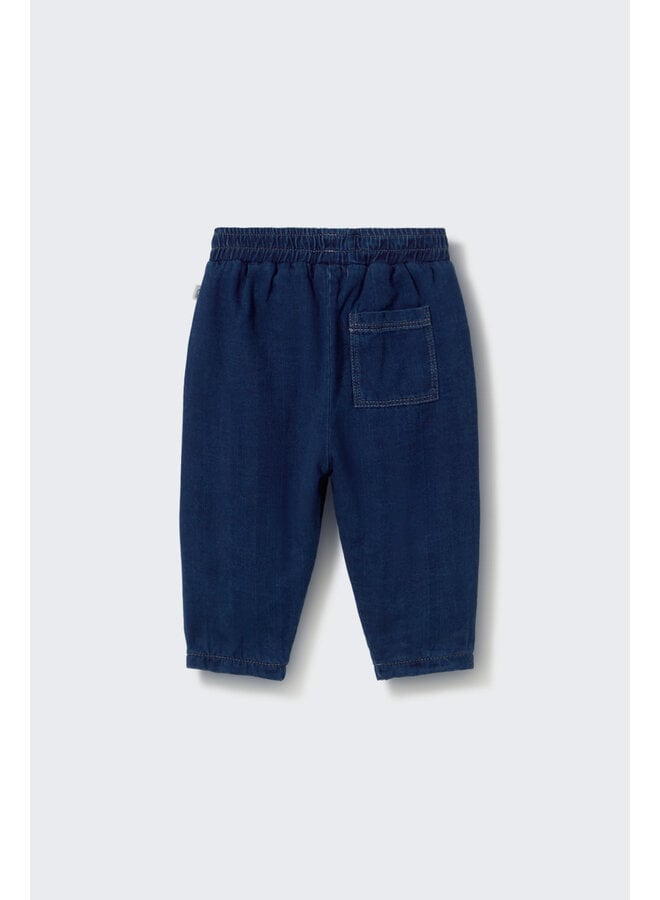 Galo Twill Denim Pants - Navy - My Little Cozmo