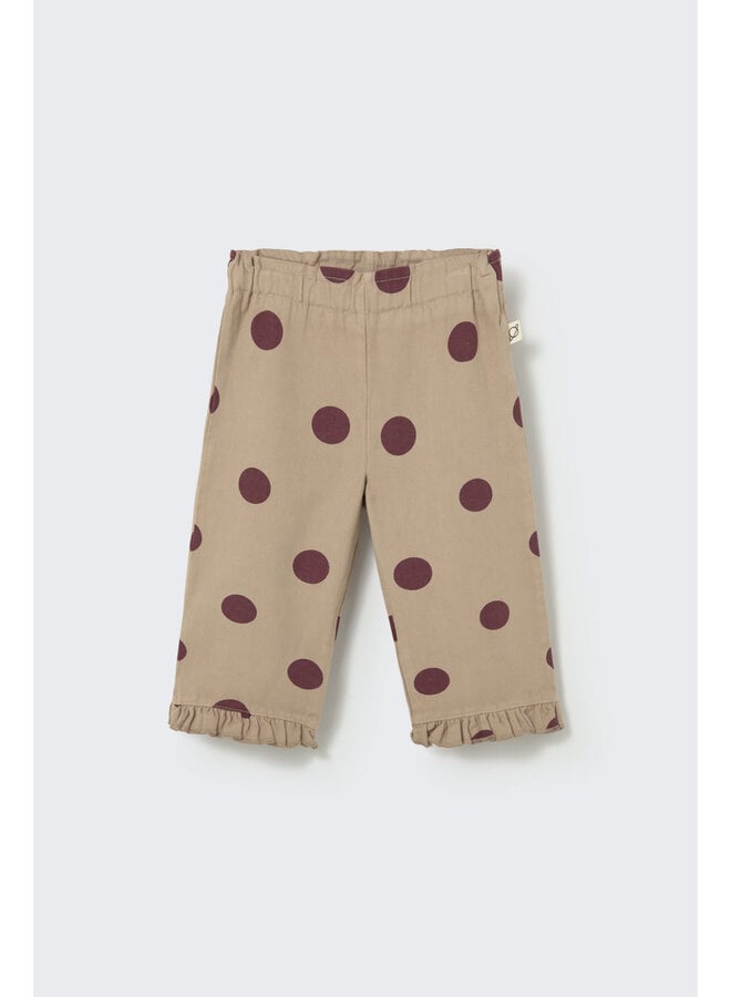 Jane Polka Dot Pants - Stone - My Little Cozmo