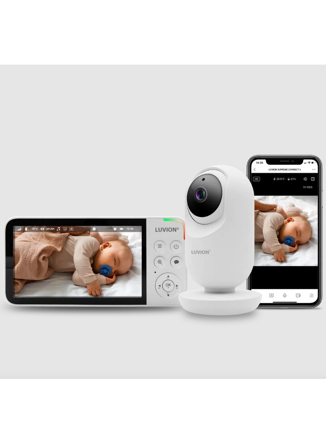 Videobabyfoon Supreme Connect 3 met app - White - Luvion