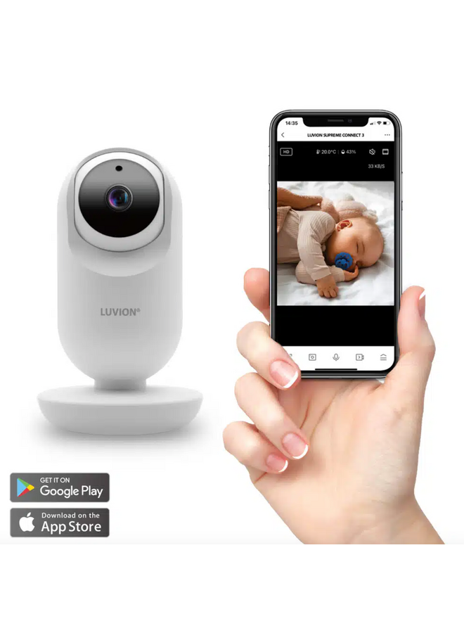 Videobabyfoon Supreme Connect 3 met app - White - Luvion