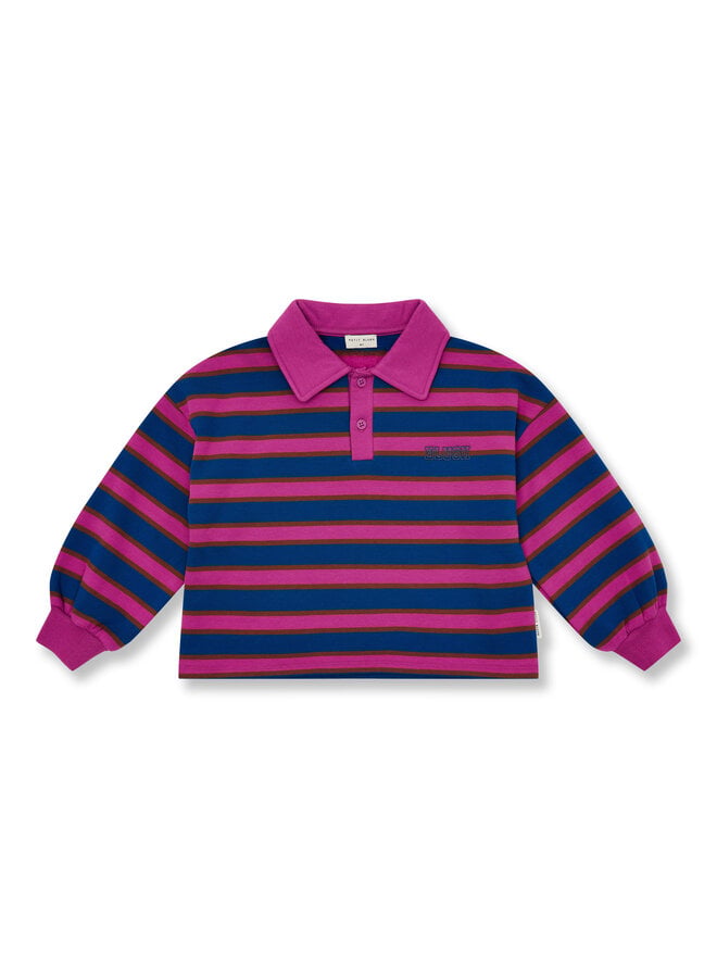 Polo Sweater - Stripe − Petit Blush