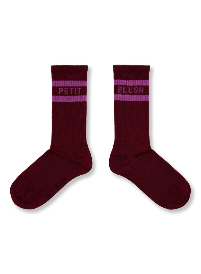Sport Socks - Garnet/Orchid − Petit Blush