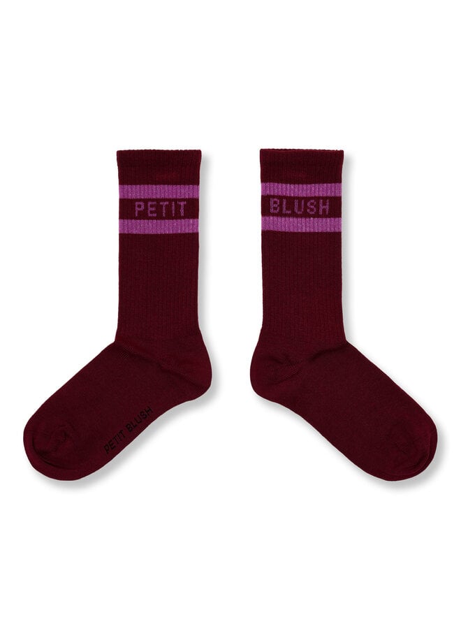 Sport Socks - Garnet/Orchid − Petit Blush