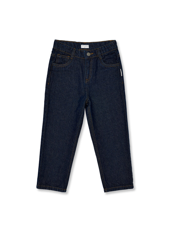 Baggy Fit Jeans - Dark Blue − Petit Blush