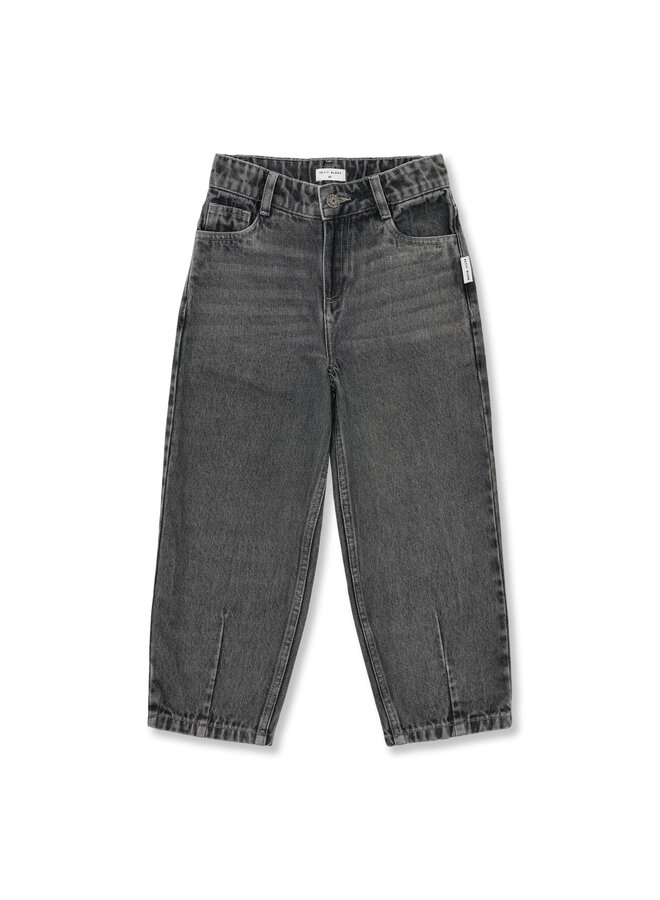 Ballon Fit Jeans - Washed Grey − Petit Blush