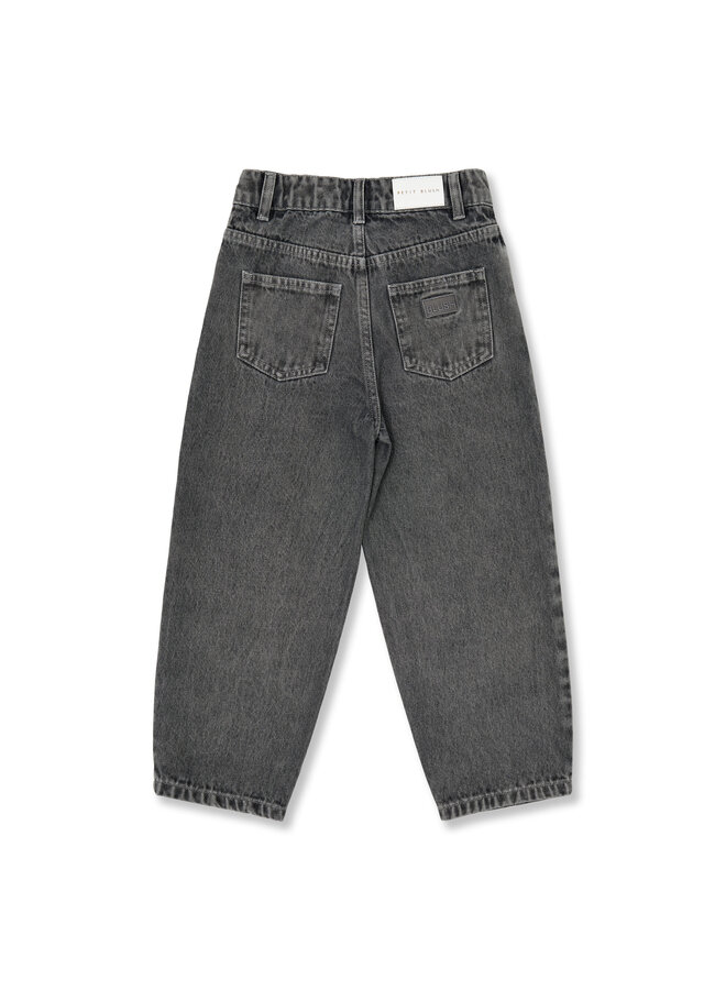 Ballon Fit Jeans - Washed Grey − Petit Blush