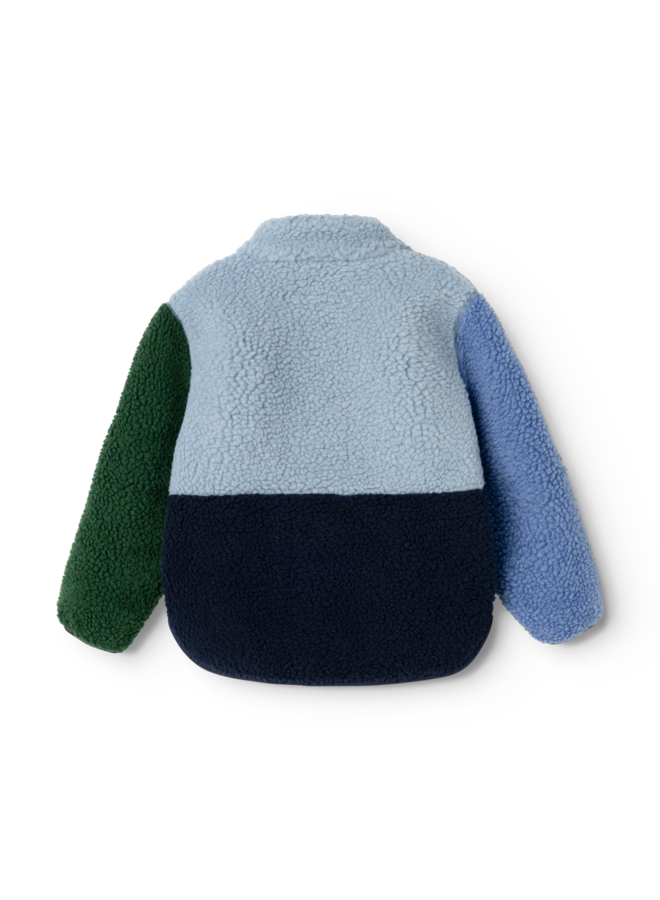 Nolan Pile Jacket - Classic navy multi mix - Liewood