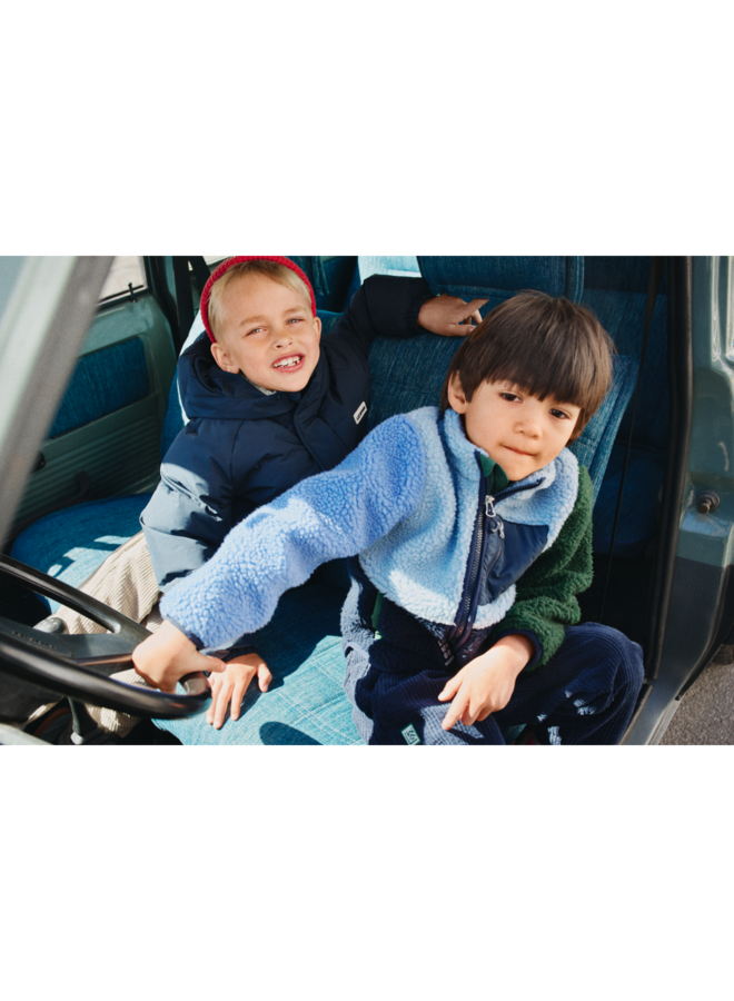 Nolan Pile Jacket - Classic navy multi mix - Liewood