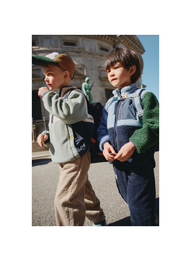 Nolan Pile Jacket - Classic navy multi mix - Liewood
