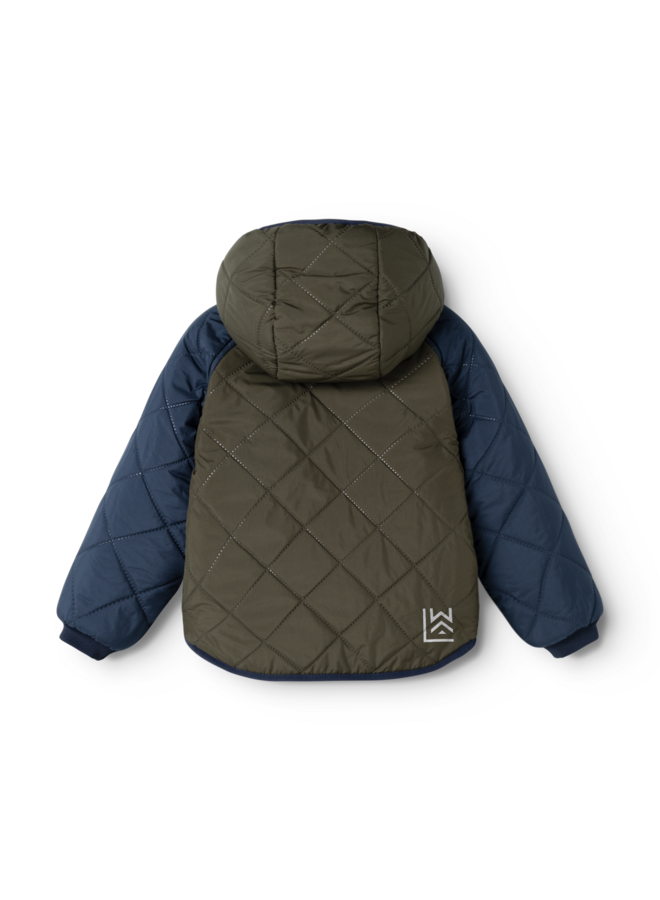 Jackson Reversible Jacket - Army brown / Classic navy - Liewood