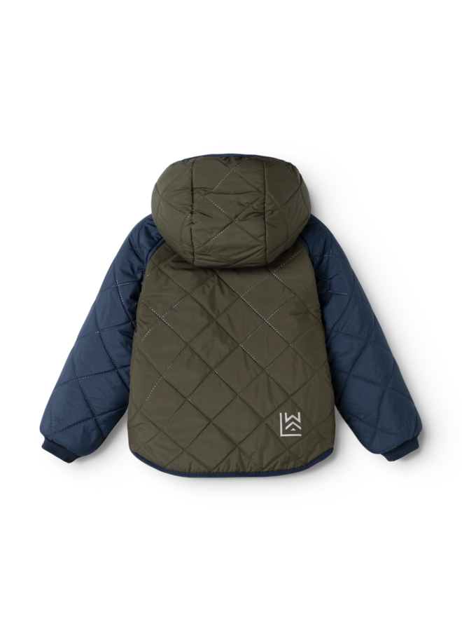 Jackson Reversible Jacket - Army brown / Classic navy - Liewood