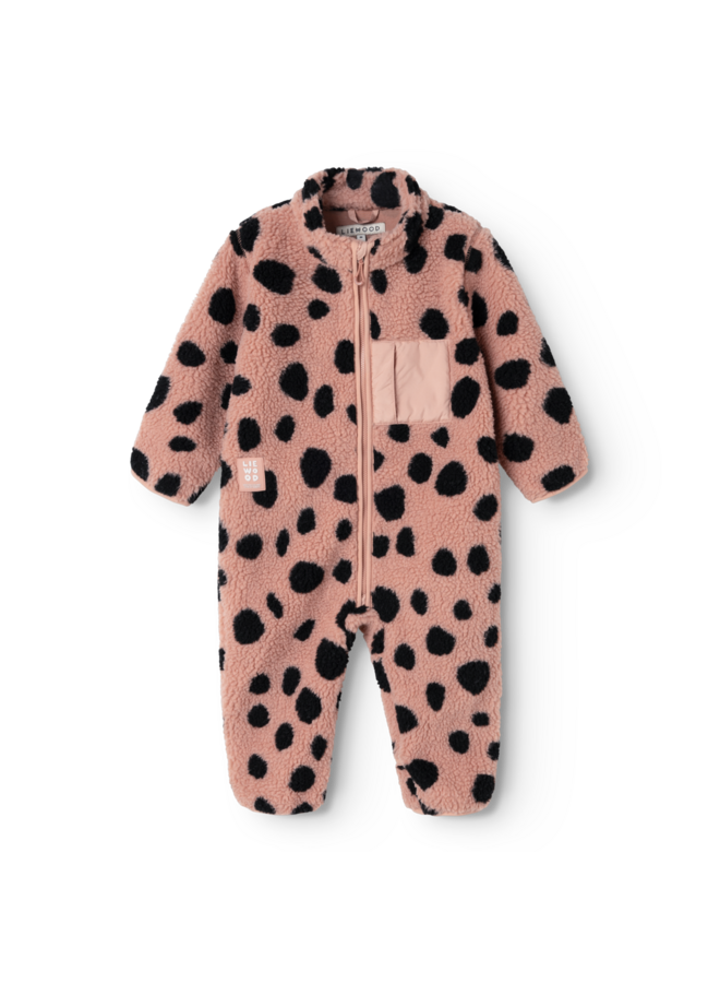 Nolano Pile Jumpsuit - Mega leo spot / Pale tuscany - Liewood