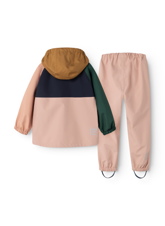Pedia Rainwear Set - Pale tuscany multi mix - Liewood