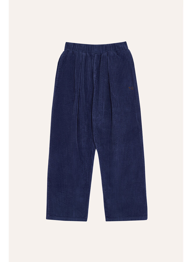 Blue Corduroy Trousers - Blue - The Campamento