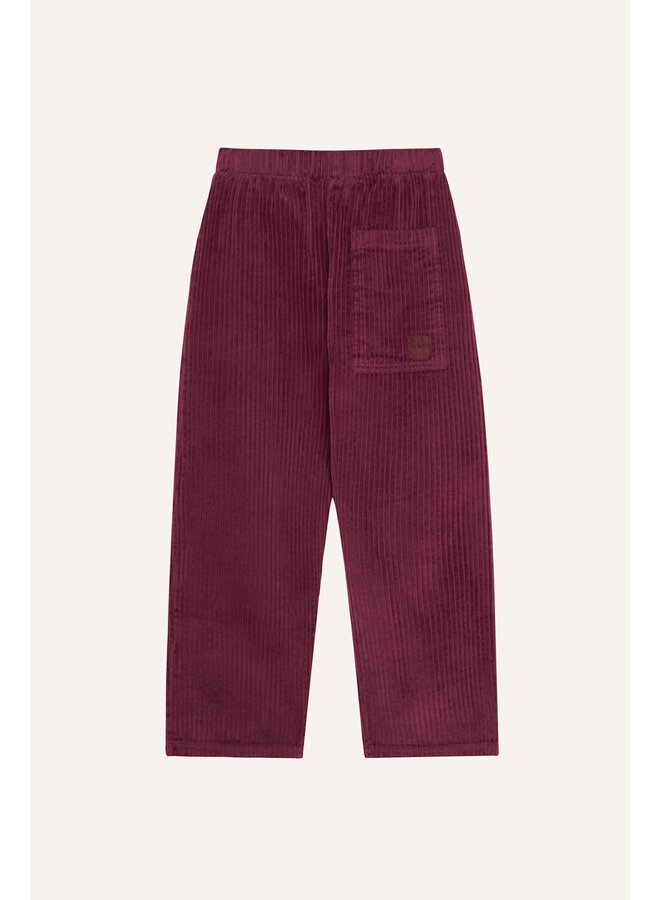 Burgundy Corduroy Trousers - Burgundy - The Campamento