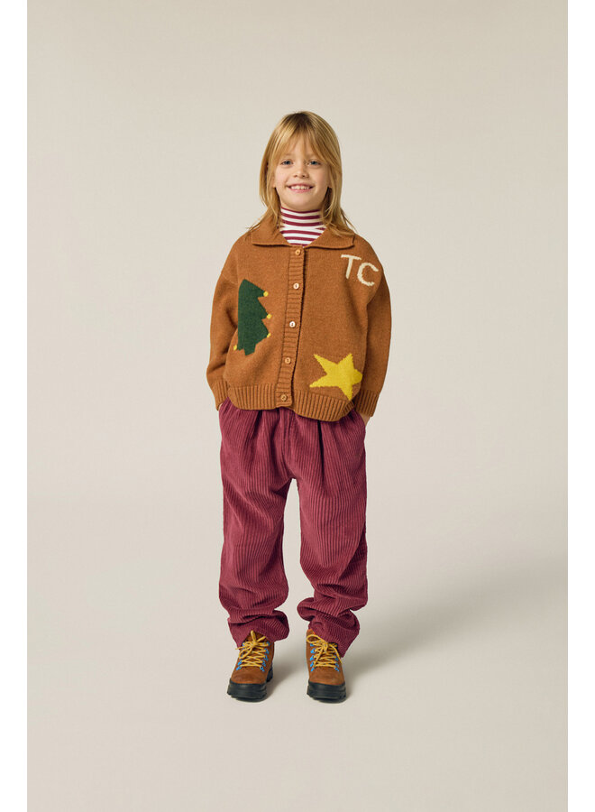Burgundy Corduroy Trousers - Burgundy - The Campamento