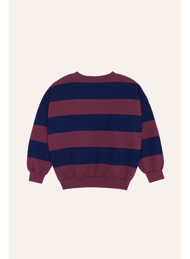 Blue Stripes Sweatshirt - Blue - The Campamento