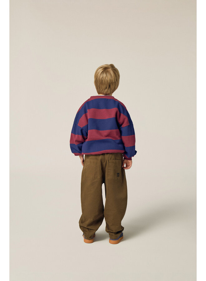 Blue Stripes Sweatshirt - Blue - The Campamento