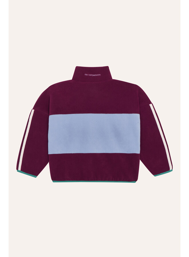Burgundy Polar Sweatshirt - Burgundy - The Campamento