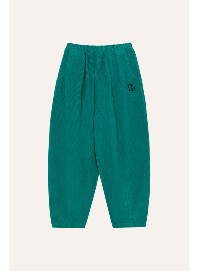 Green Corduroy Trousers - Green - The Campamento