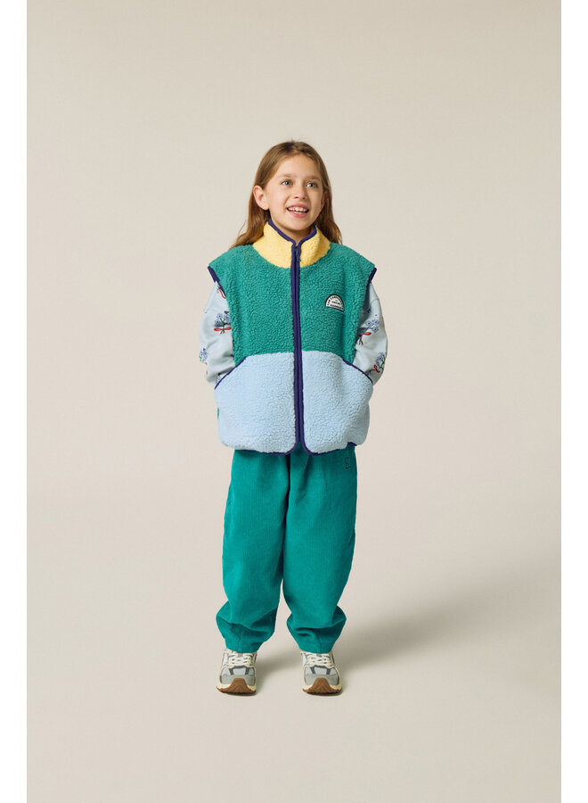 Green Teddy Vest - Green - The Campamento