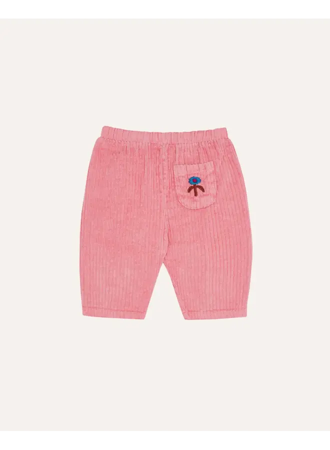 Pink Corduroy Baby Trousers - Pink - The Campamento