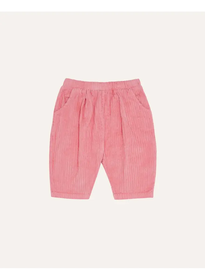 Pink Corduroy Baby Trousers - Pink - The Campamento