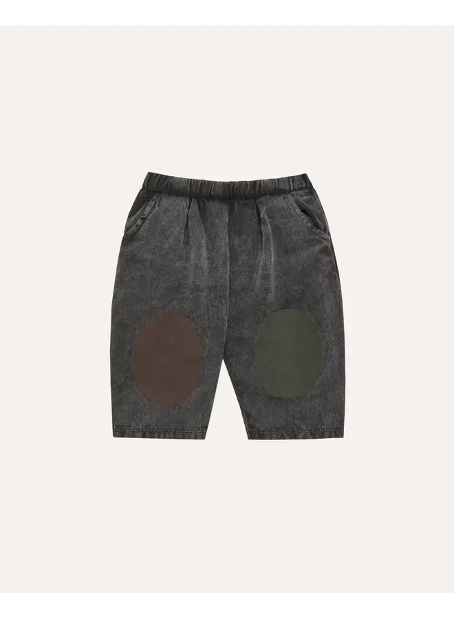 Bicolor Patches Baby Trousers - Grey - The Campamento