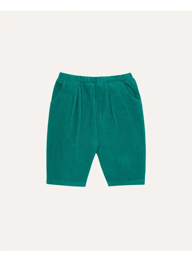 Green Corduroy Baby Trousers - Green - The Campamento