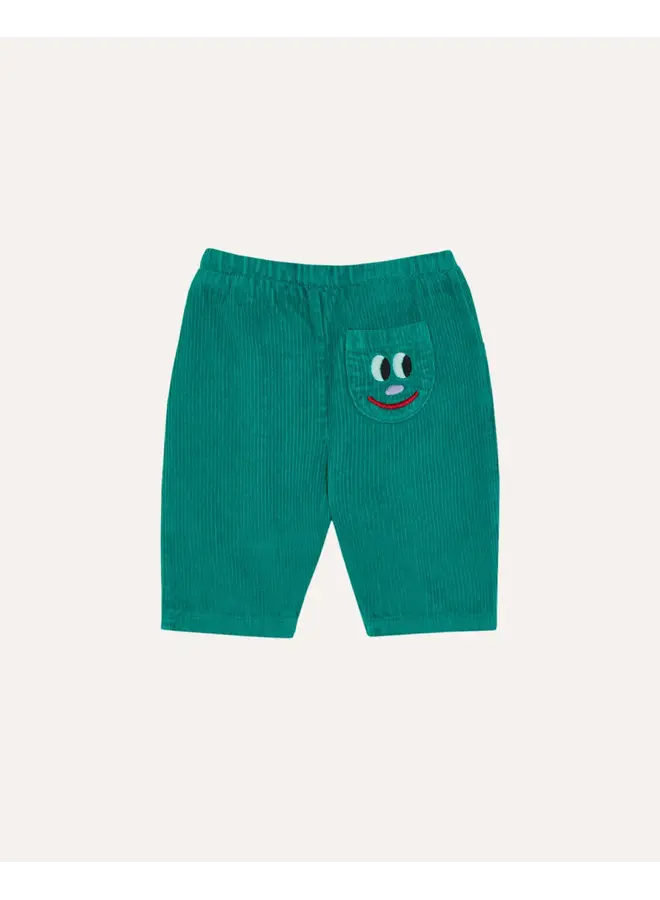 Green Corduroy Baby Trousers - Green - The Campamento