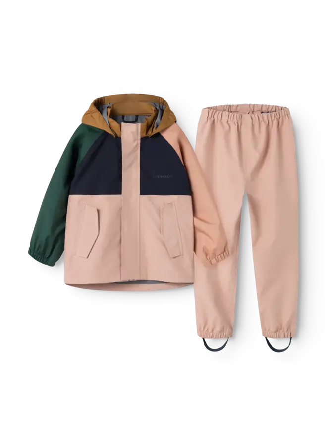 Pedia Rainwear Set - Pale tuscany multi mix - Liewood