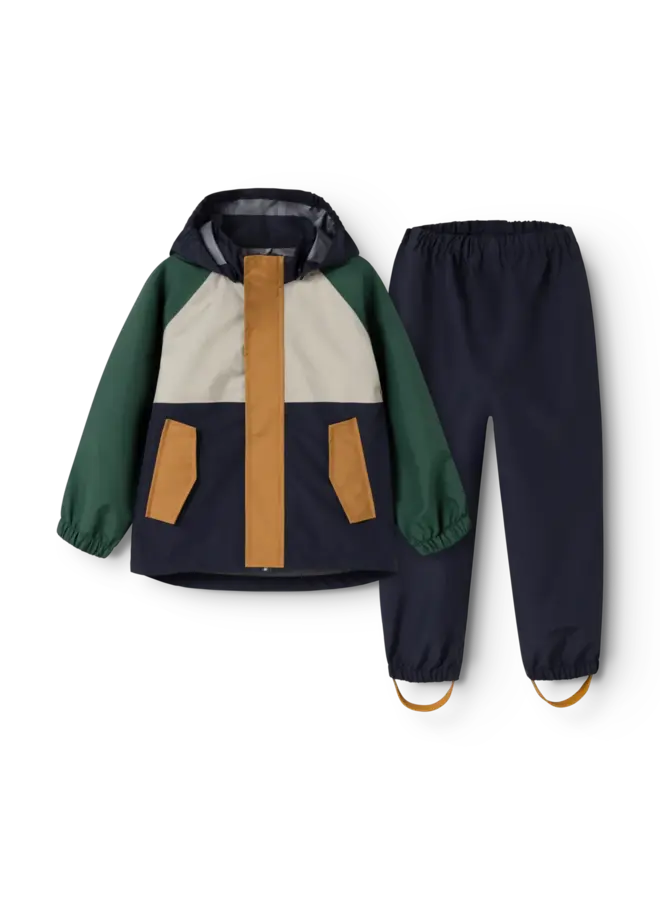 Pedia Rainwear Set - Garden green multi mix - Liewood