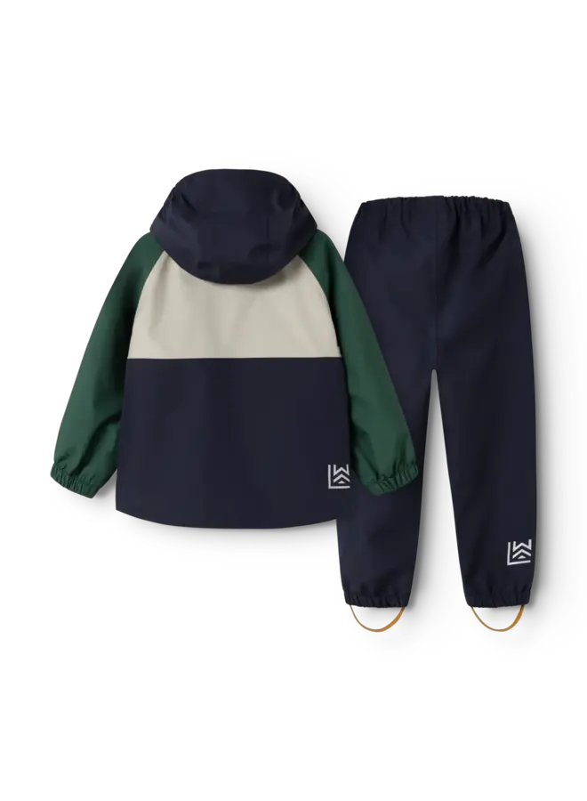 Pedia Rainwear Set - Garden green multi mix - Liewood