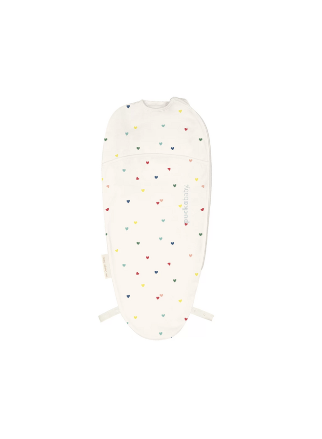 Inbakerslaapzak Piep 0-3M - Cotton - Hearts Confetti - Puckababy