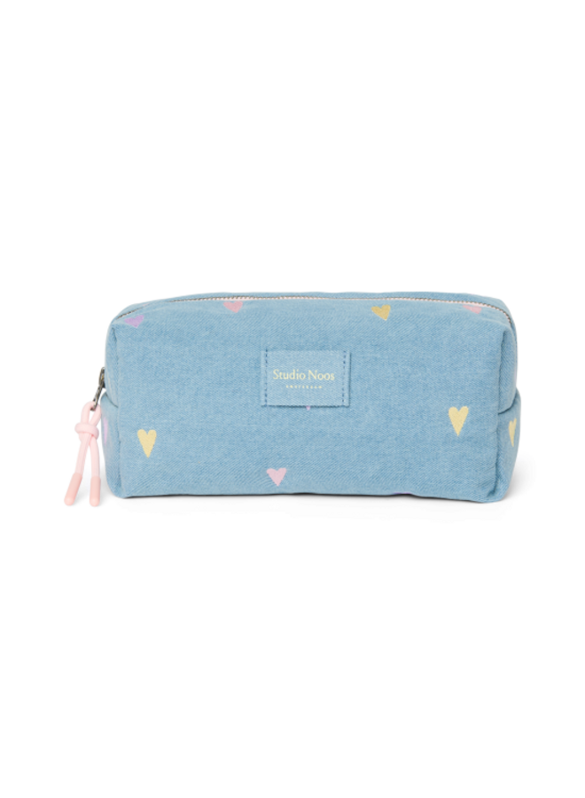 Denim Color Hearts Pouch - Studio Noos
