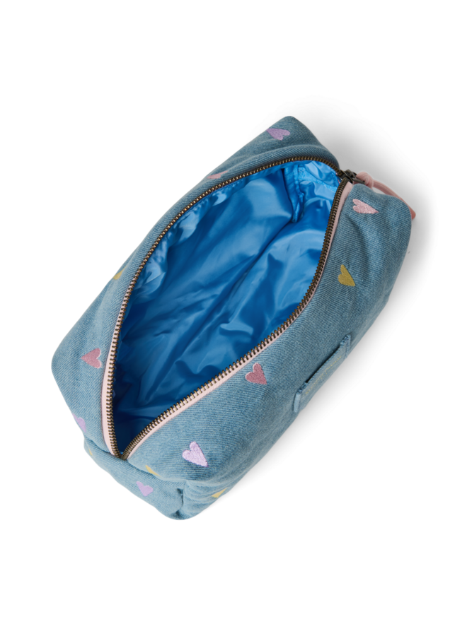 Denim Color Hearts Pouch - Studio Noos