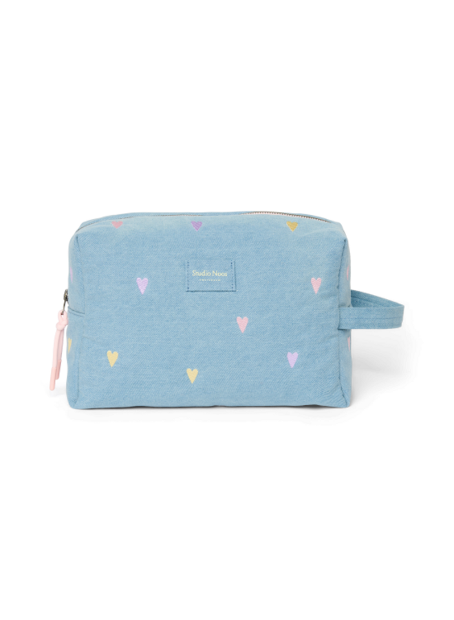 Toilettas - Denim Color Hearts - Studio Noos